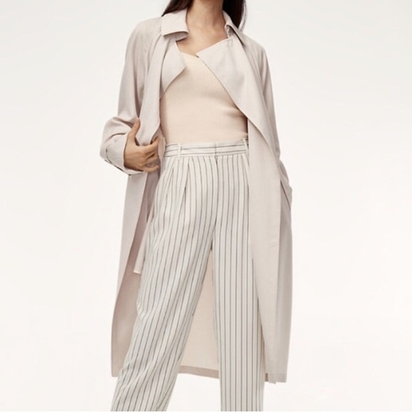 Aritzia Jackets & Coats Aritzia Babaton Lawson Flowy Trench Coat Poshmark
